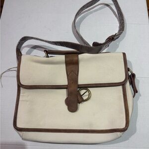 Classic Cream and Brown Men's Bag